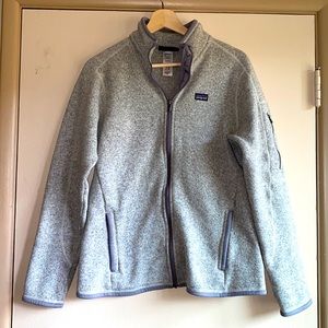 Grey Patagonia Sweater Jacket (Full Zip)